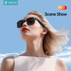 Celebrat SG3 Multi-Function Bluetooth Smart Glasses – Hands-Free Calling & Music | Touch Control | IP67 Waterproof