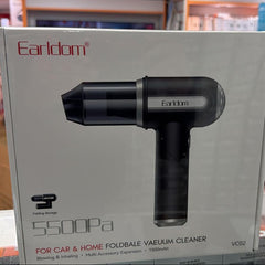 Earldom 5500 Pa Foldable Vacuum Cleaner for Car & Home – VC02 Cordless Handheld with Blowing & Inhaling, 1500 mAh