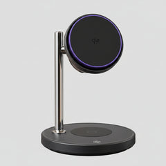 PF216-Signature 3-in-1 Smart Wireless Charger – 25W Fast Charging | Magnetic Stand | Silent Cooling Fan | Phone, Watch & Earbuds