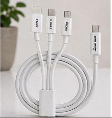 PF112-Panther Force 3-in-1 Type-C Multi Charging Cable – Lightning, Micro USB & USB-C | 1.2M Fast Charging Cable