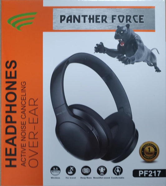 PF217-Panther Force ANC Headphones  | Active Noise Cancelling, Wireless Bluetooth, Long Battery Life