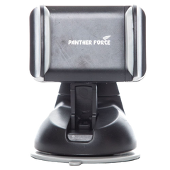 PF01- Panther Force Car Holder – 360° Rotating Universal Phone Mount with Clip Fastening & Wireless Charging Support (Black)