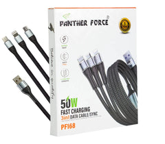 PF168-Panther Force 3 IN 1 CABLE BLACK