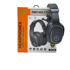 PF218 - Panther Force Square 2-in-1 Headphones | Wired & Wireless Bluetooth, Foldable, Deep Bass, Built-in Mic