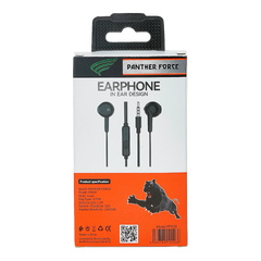 PF39-Panther Force Stereo Wired Headphones – Black