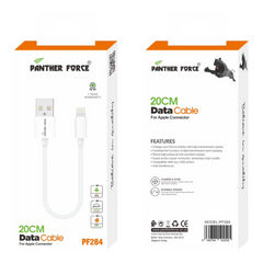 Panther Force 20CM Compact Data Cables - All-Device Charging and Syncing Solution (Micro-USB, Lightning, Type-C, USB-A)