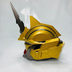 Warrior Mecha Head Helmet MK-71, BT MP3 FM Radio Portable Speaker – Gold Color