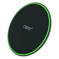 CORE+ 15W Wireless Charging Pad – Fast Qi-Certified Charger with Overcharge Protection | Compatible with iPhone, Samsung, and Qi-Enabled Devices | Sleek and Compact Design